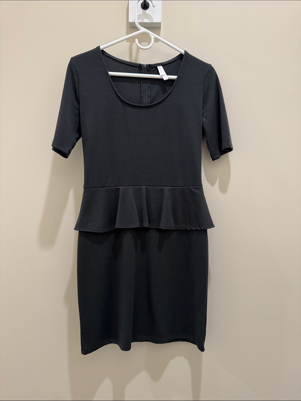 Xhilaration Black Peplum Sheath Dress